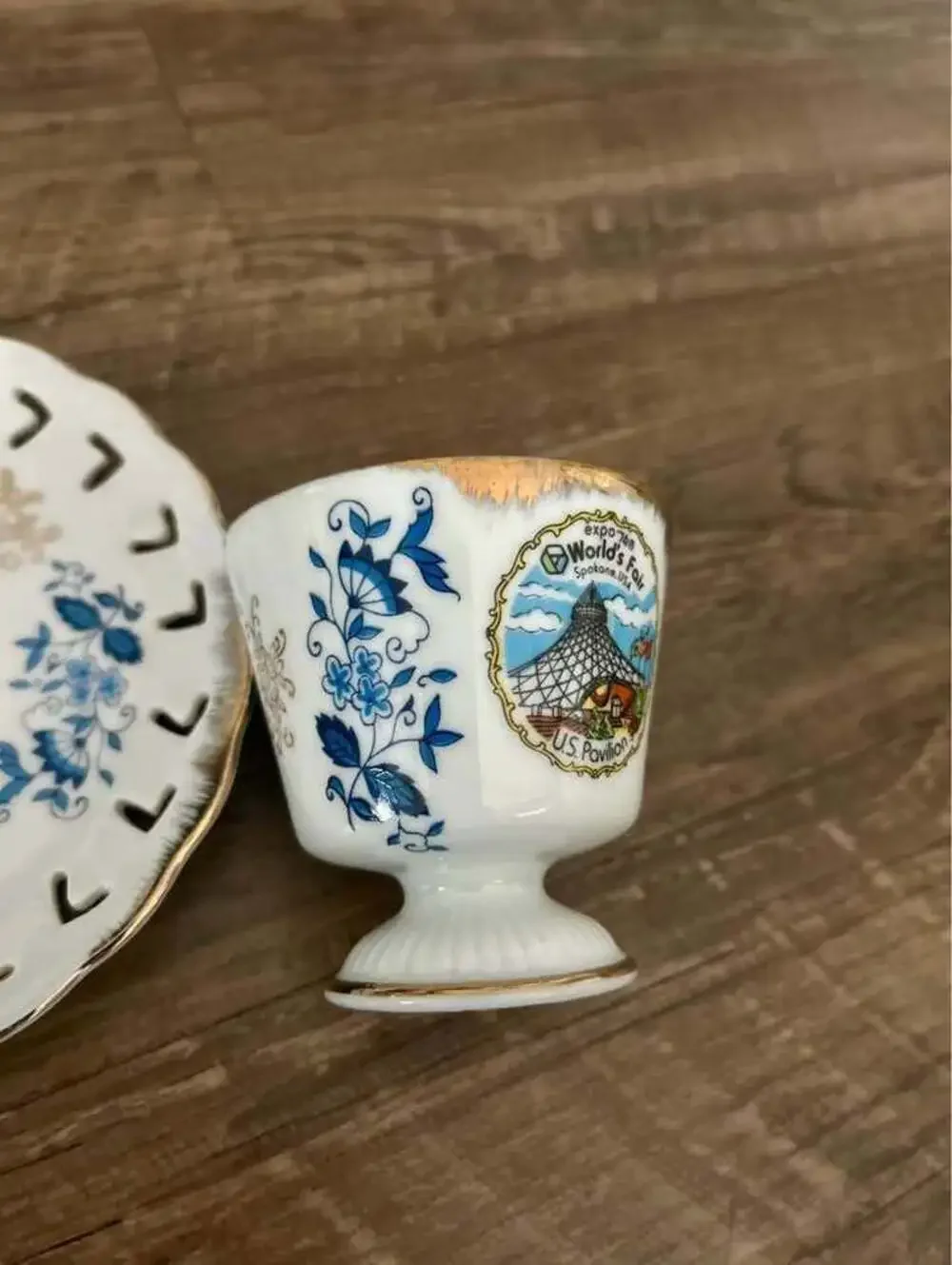 Vintage Expo '74 World's Fair Spokane US Pavilion Cup and Saucer Set